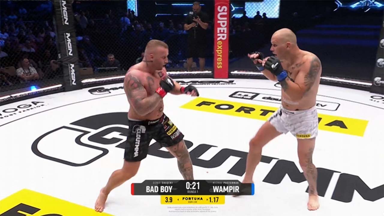 CLOUT MMA 5: Michał Pasternak VS Denis Załęcki - Skr&oacute;t Walki