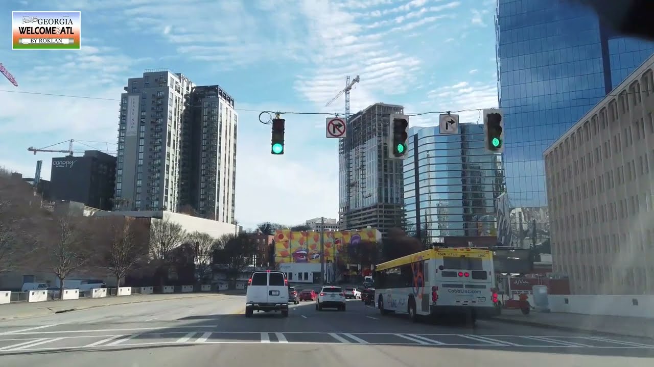Is Midtown Atlanta Safe? | Driving around Atlanta GA |Midtown Downtown and Buckhead