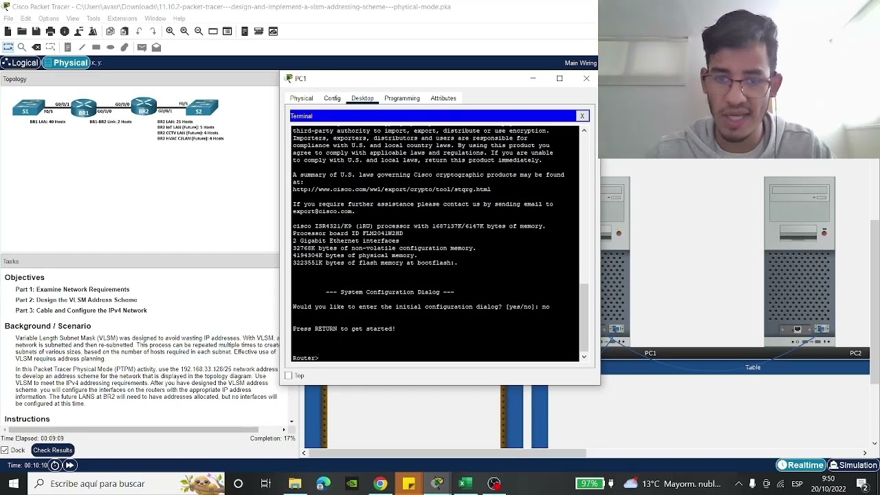 Equipo 8 | Práctica 11.10.2 | Diseñar e Implementar un Esquema de Direccionamiento VLSM