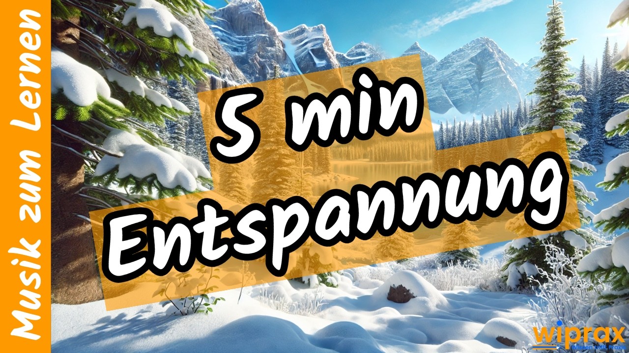 5-Minuten Pause | Winter | Musik zum Entspannen nach intensivem Lernen (Pomodoro-Technik)