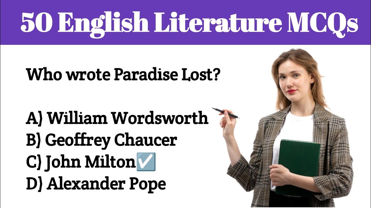 English Literature MCQs | For Lecturer Test, CSS, PMS, UGC-NET, MA English 2025 Prep