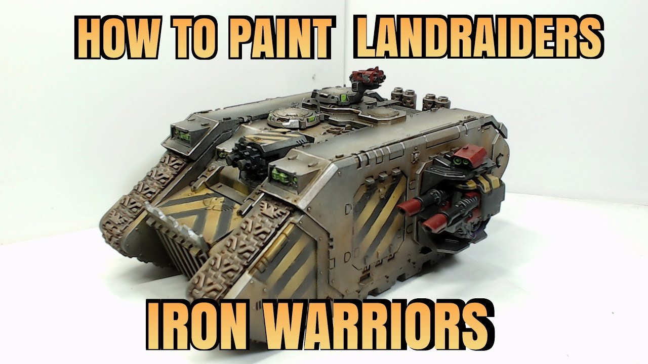 How To Paint  Iron Warriors Landraider