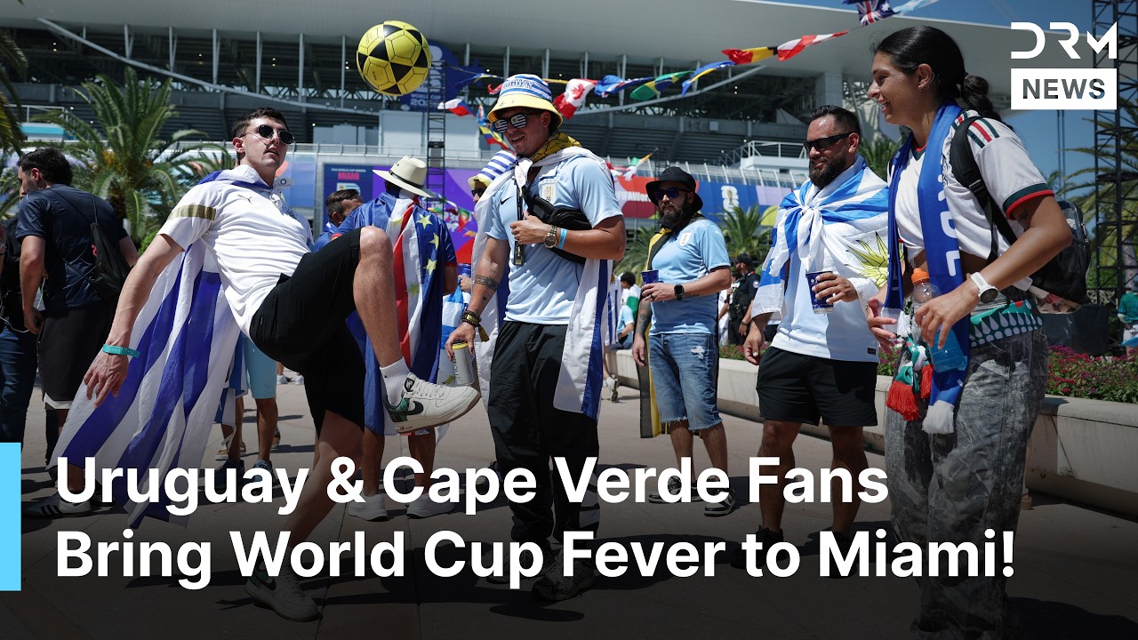 Uruguay vs Cape Verde World Cup 2026 | Fans Arrive at Miami Stadium Ahead of Group H Clash | AD1Z