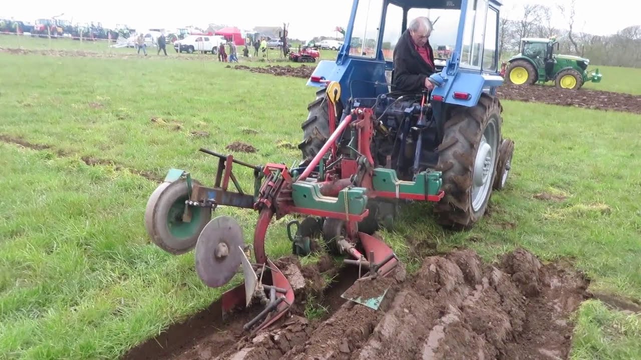 Harry Dodds at Sarn ploughing match