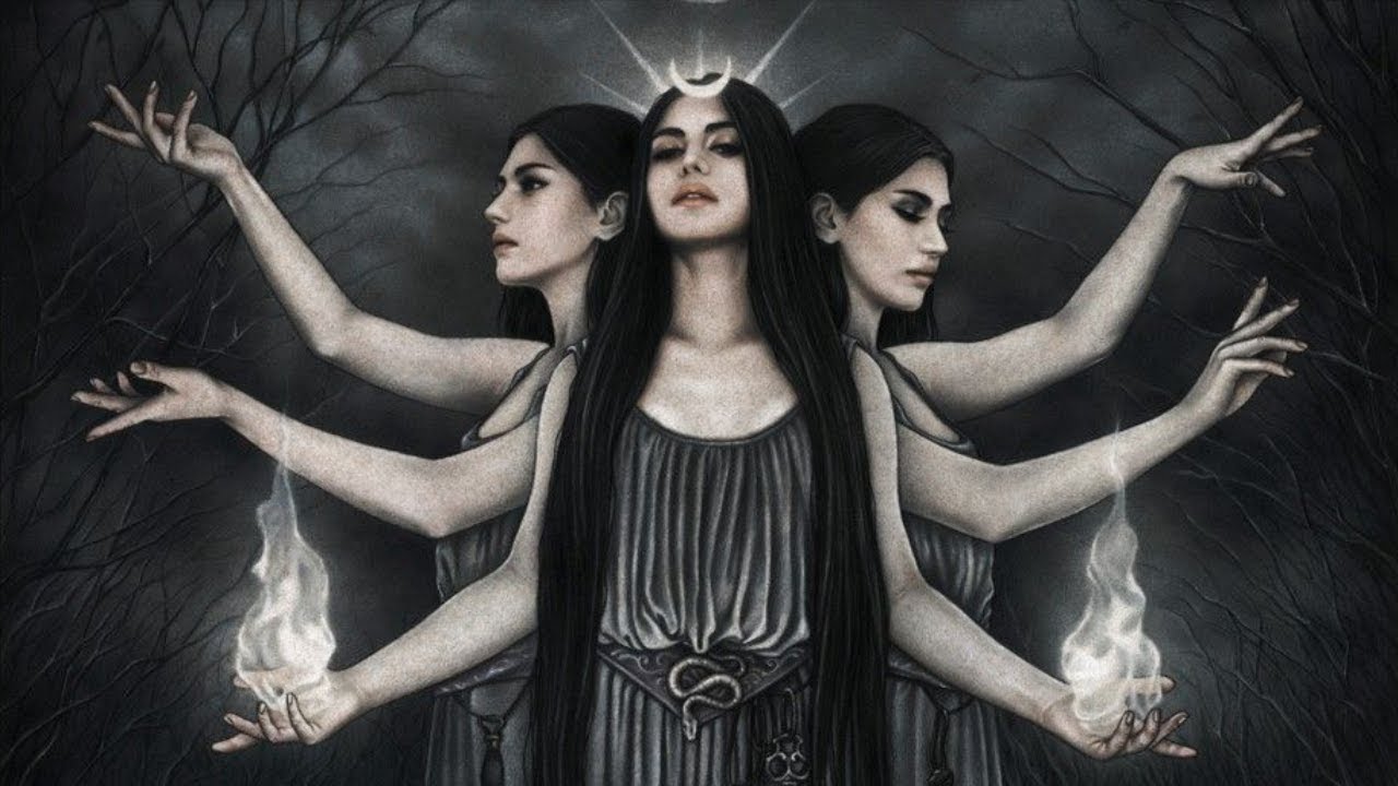 DEUSA TRÍPLICE DAS BRUXAS WICCA - A SENHORA DOS DEZ MIL NOMES! ☽⚝☾