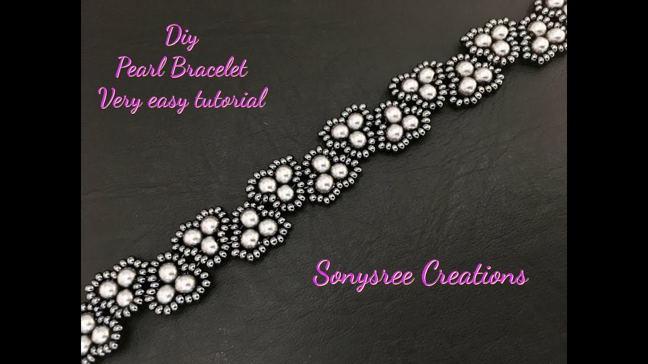 Elegant Pearl Bracelet.Super Easy Tutorial