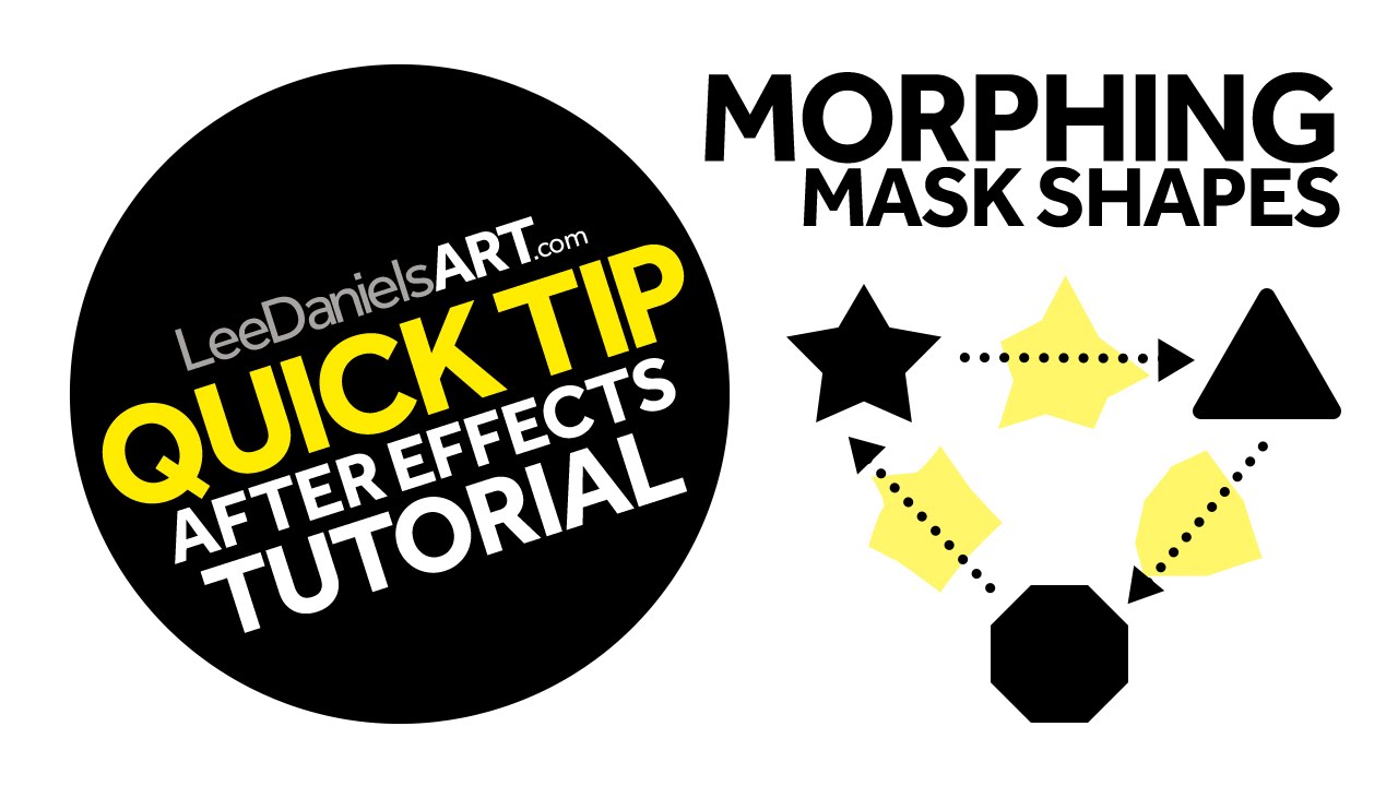 After Effects Tutorial | QUICK TIP | Morphing Mask Shapes