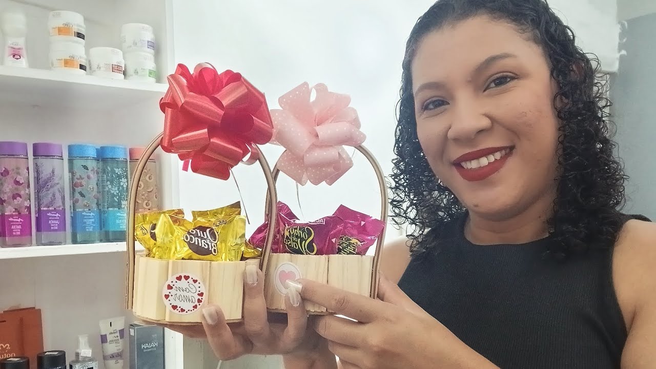 Recebidos + ideia de mimos na cesta 11cm 