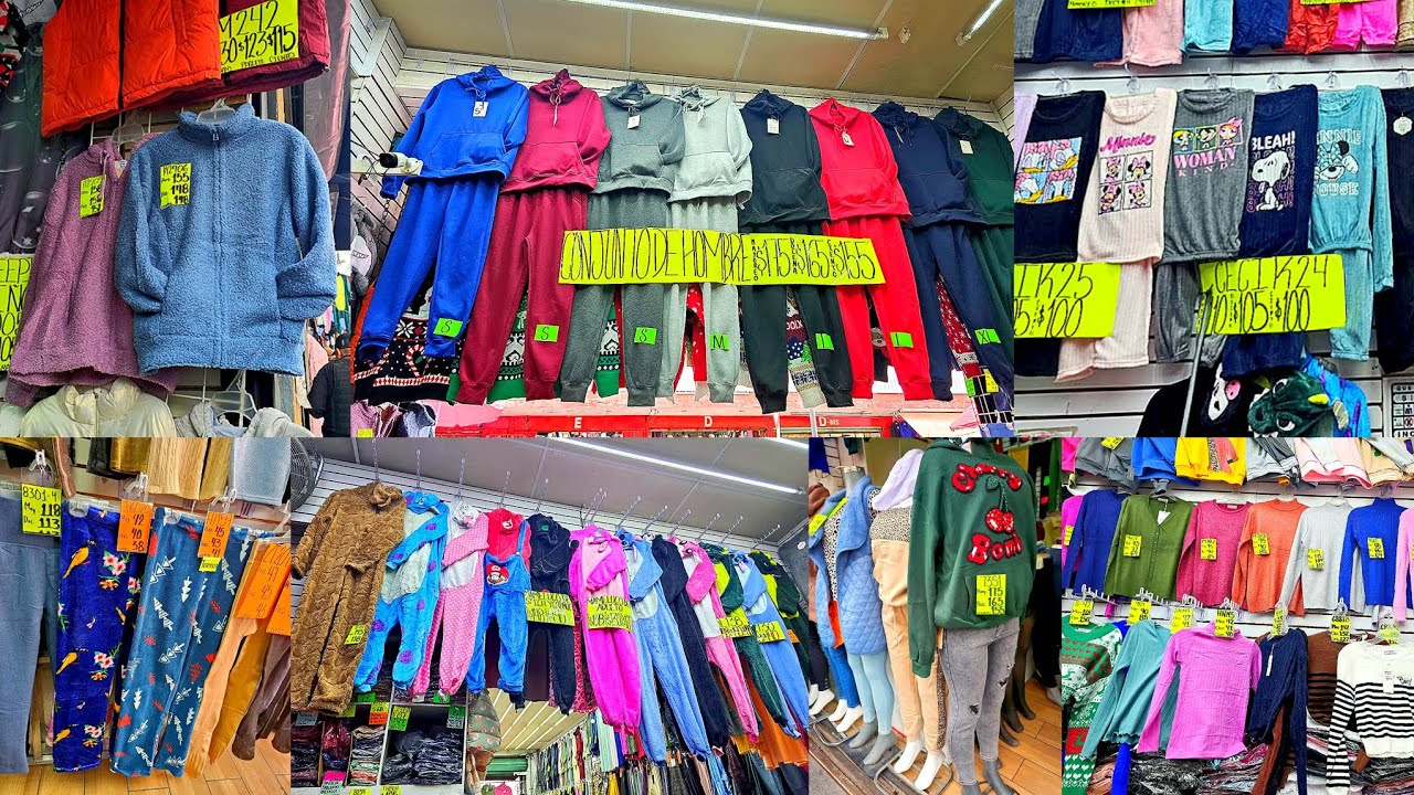 Tienda de Ropa INVERNAL BARATA 🤑 Te venden por PIEZAS | Pijamas,Pants, Sudaderas, Medias Afelpada..