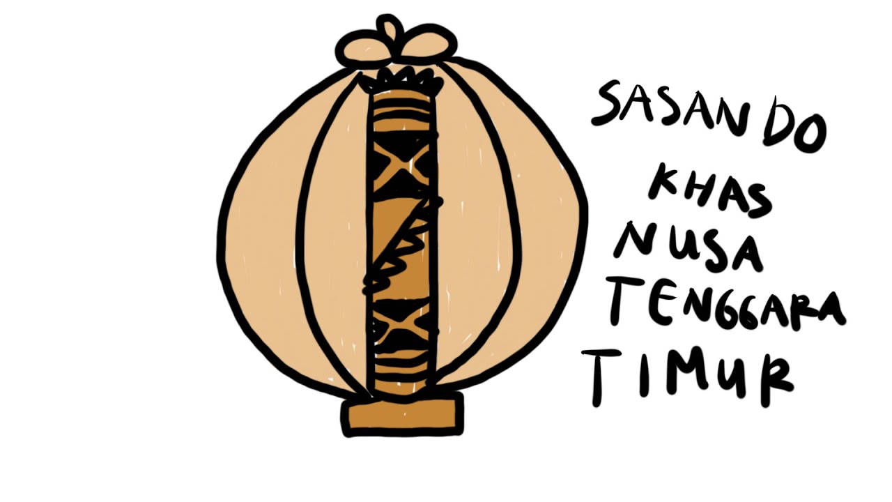 Menggambar Alat Musik Tradisional SASANDO untuk Anak