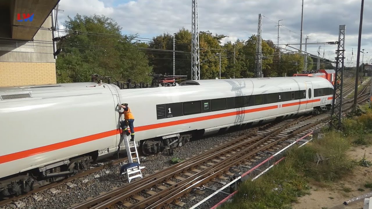 Falkenberg/E.: ICE entgleist - LAUSITZWELLE