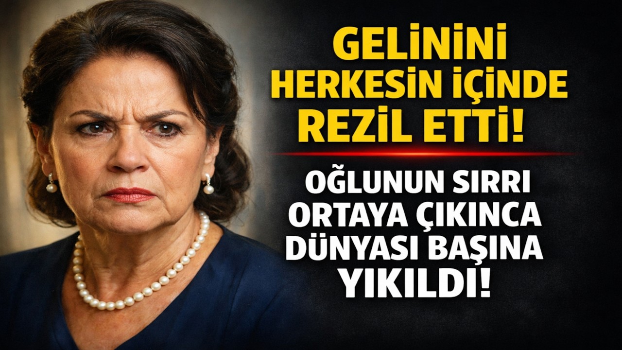 KAYINVALİDE GELİNİNİ HERKESİN İÇİNDE REZİL ETTİ! OĞLUNUN SIRRI ORTAYA ÇIKINCA DÜNYASI BAŞINA YIKILD