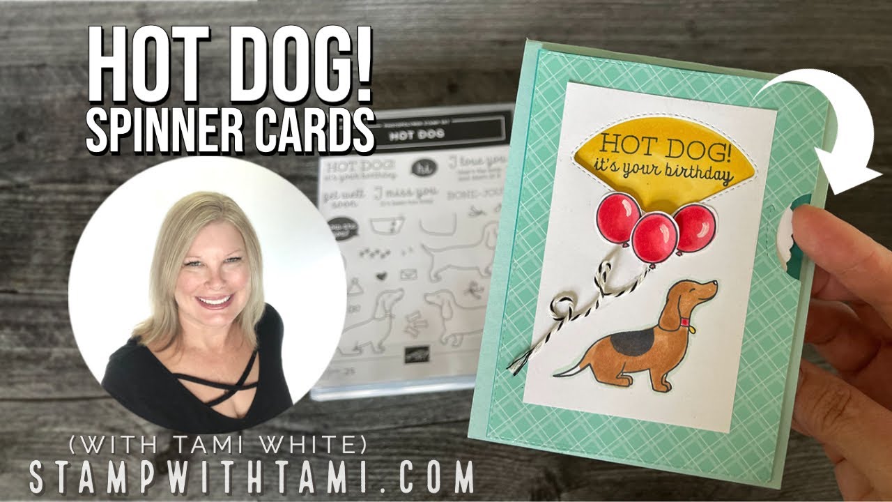 🔴 How To Make Hot Dog Stamp Set Spinner Cards! | Stampin Up
