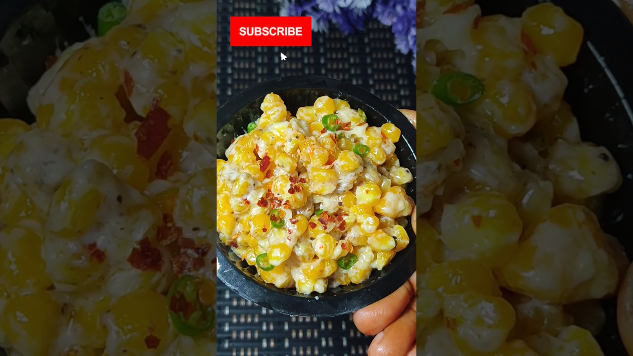 cheese corn chaat recipe 😋#viral #youtubeshorts #trendingshorts