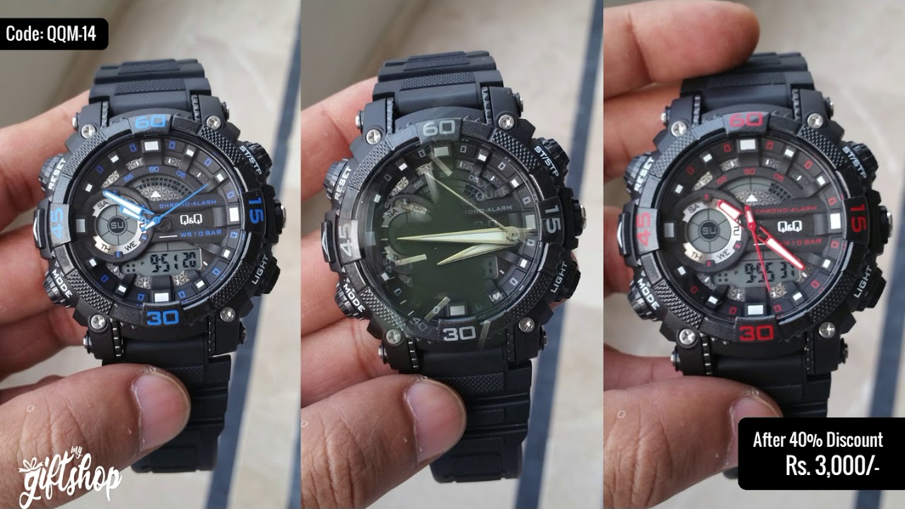 affordable Q&Q by Citizen Wrist Watches, August Azadi Sale Watches