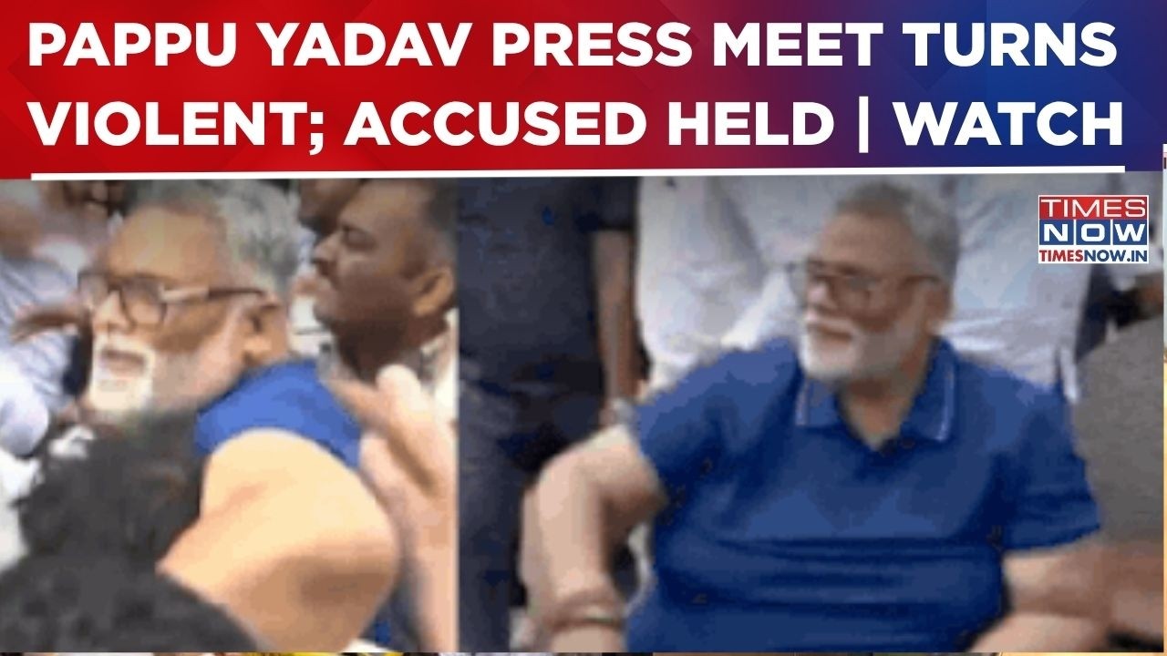 Pappu Yadav Attacked During Press Meet; Shoe Thrown, Accused Held With Knife | Latest Updates