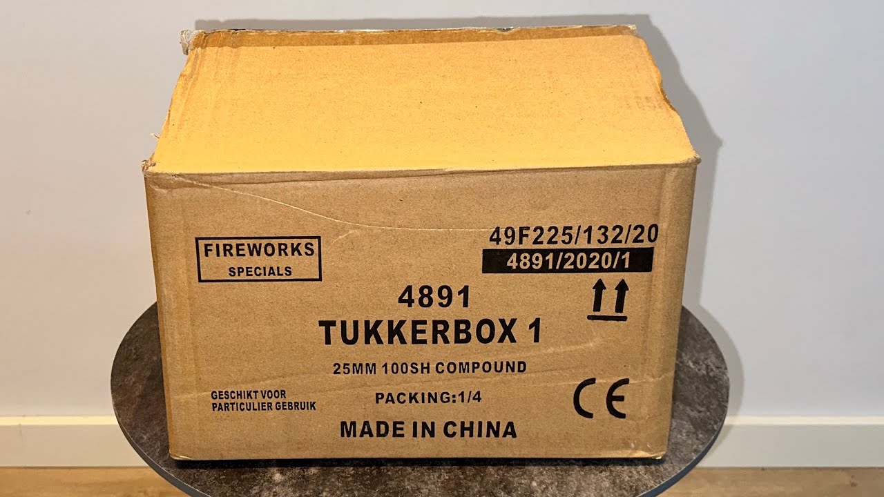 [Busscher Vuurwerk] Tukkerbox 1 : Fireworks Specials : 100 Shots : 25mm : 1300 Gram [Long Distance]
