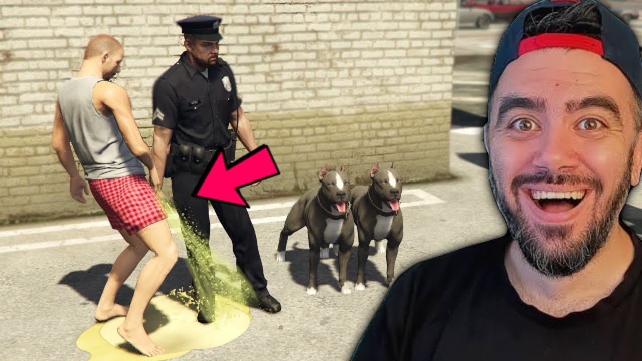 POLISIN AYAGINA &Ccedil;IŞ YAPTIM BAKIN NE YAPTI - GTA 5 MODS