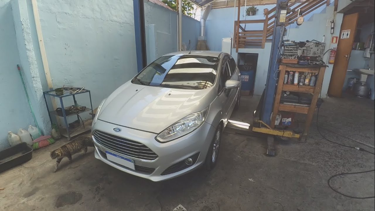 Ford New Fiesta barulho na caixa de direção, troca da bucha e ajuste da folga