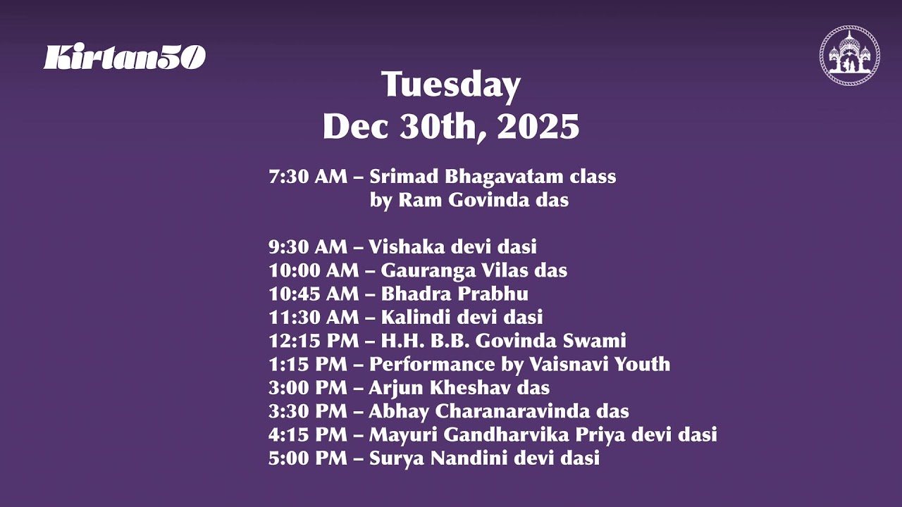 LIVE 2025 Kirtan50 from Dallas - New Years Kirtan Festival
