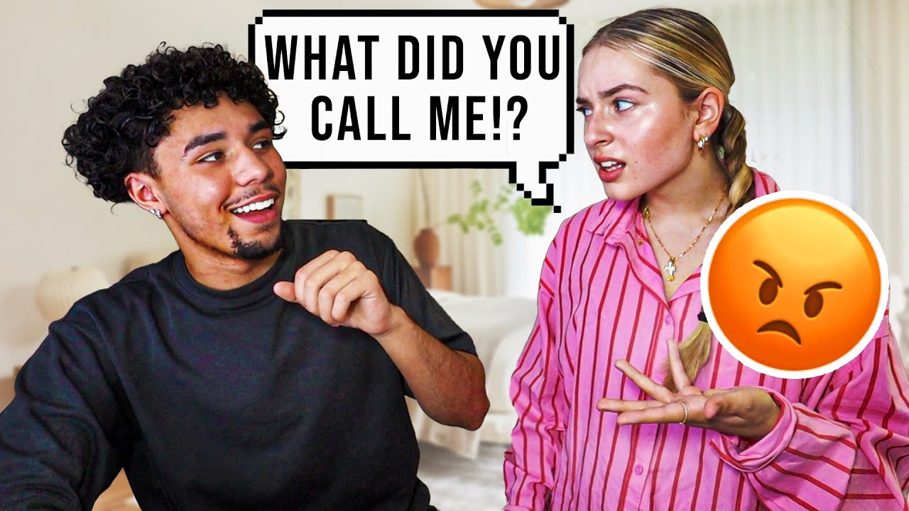 Calling My Girlfriend My Ex's Name Prank *BAD IDEA*