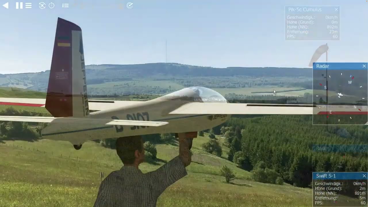 aerofly RC 10 Verschiedene Szenarien , verschiedene Segler