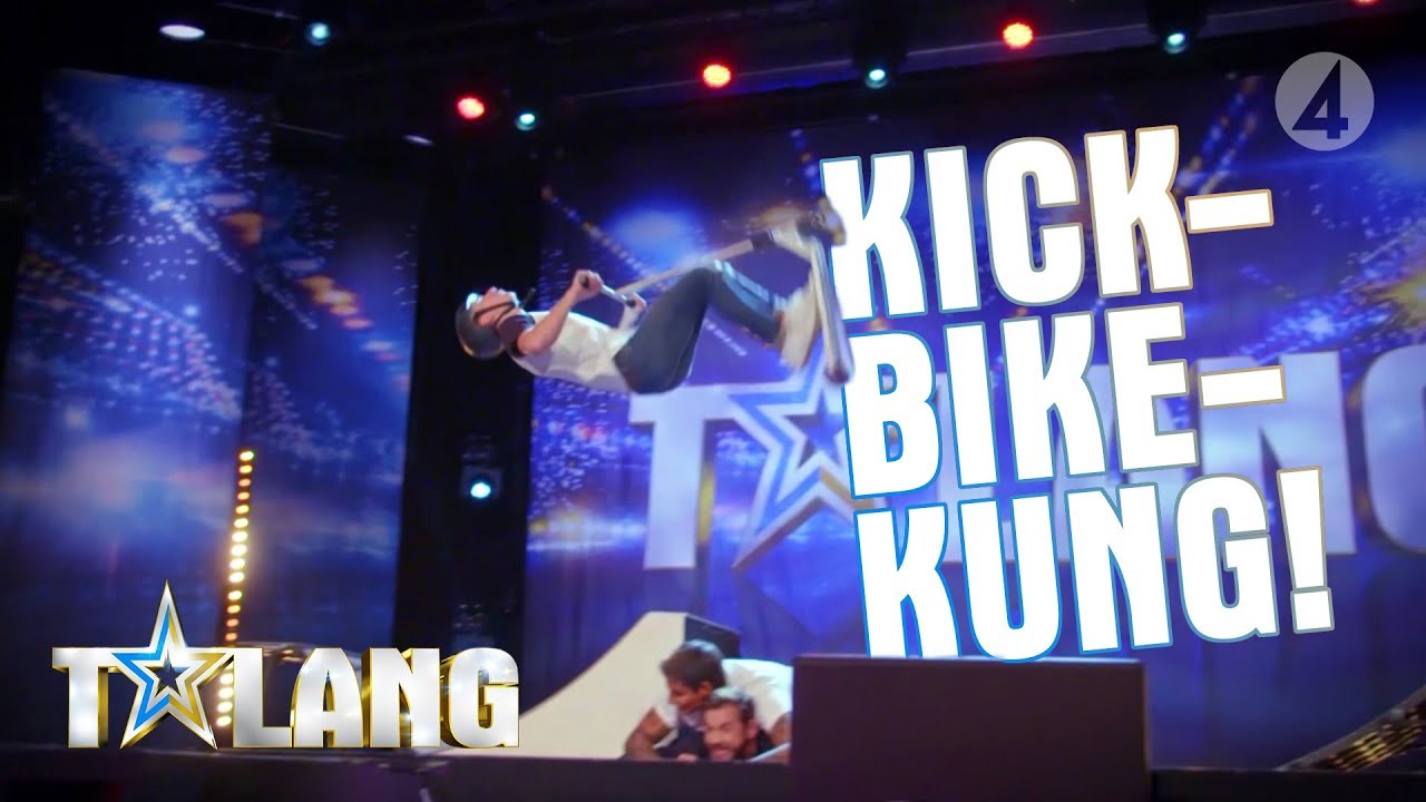 Isak voltar med sin kickbike och chockar juryn