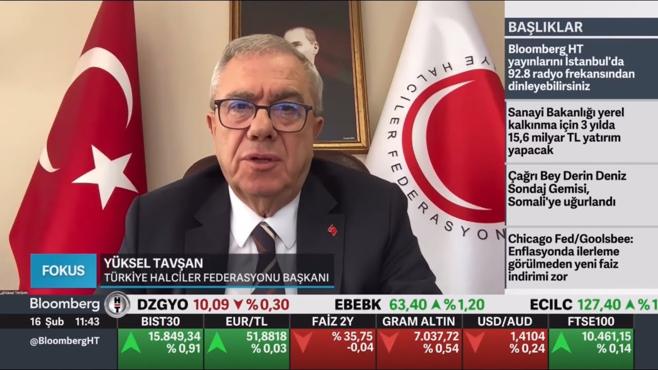 BLOOMBERG HT TV | TÜRKHAL Başkanı Yüksel TAVŞAN | Gıda Fiyatları