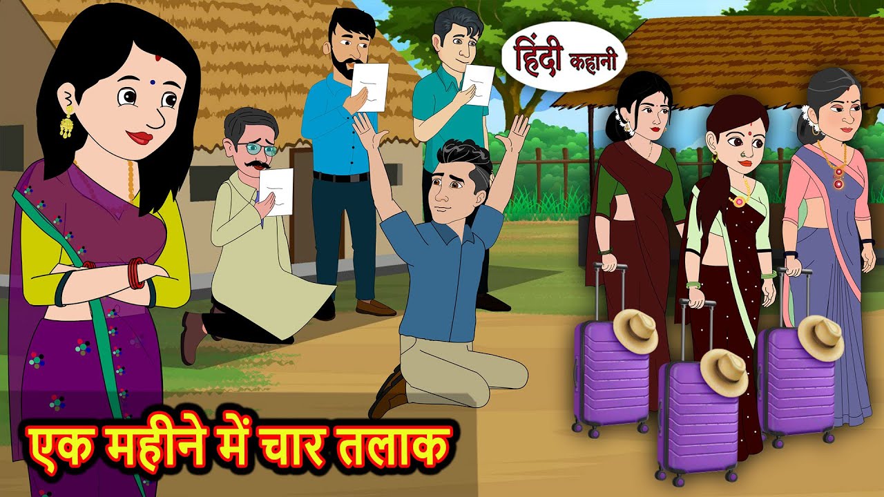 एक महीने में चार तलाक | Hindi Stories | Bedtime Stories | Moral Story | Fairy Tales | Moral Story