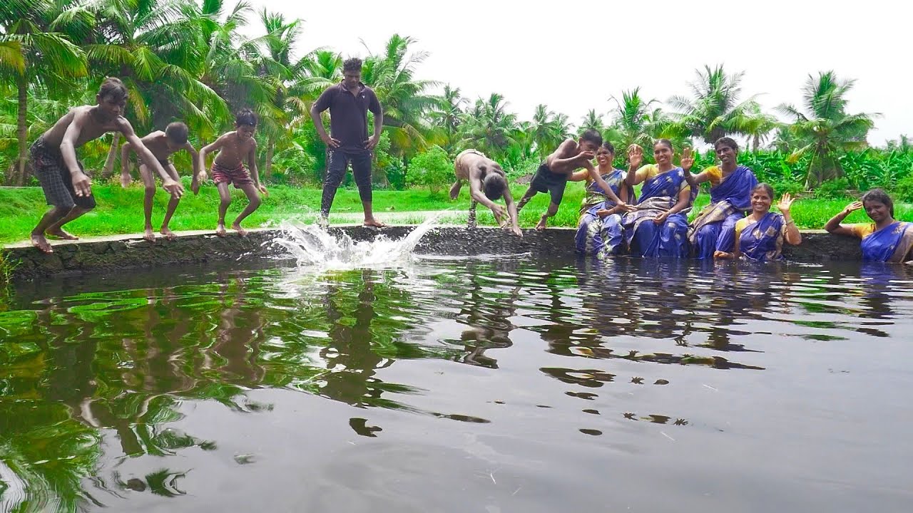 Village Girls swimming In Well | கோடை வெயிலில் !! கிணற்றில் குதிக்கலாம் வாங்க....