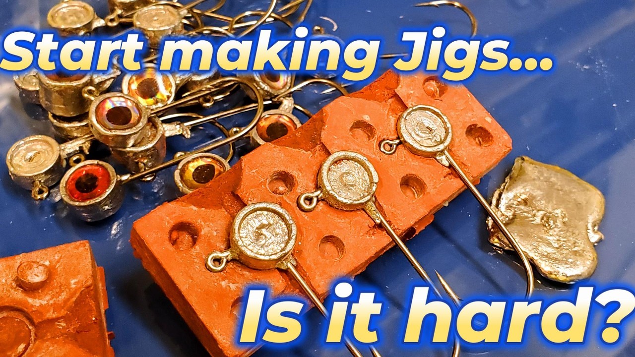 Handmade Jig Heads Start to Finish, Making jig heads tutorial for beginner #handmadelure #fishing