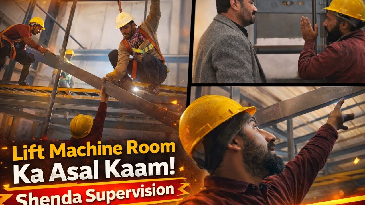  Full Day Work Vlog (30 Minutes) | Lift Machine Room PlateFoam Work | Steel Fabrication |