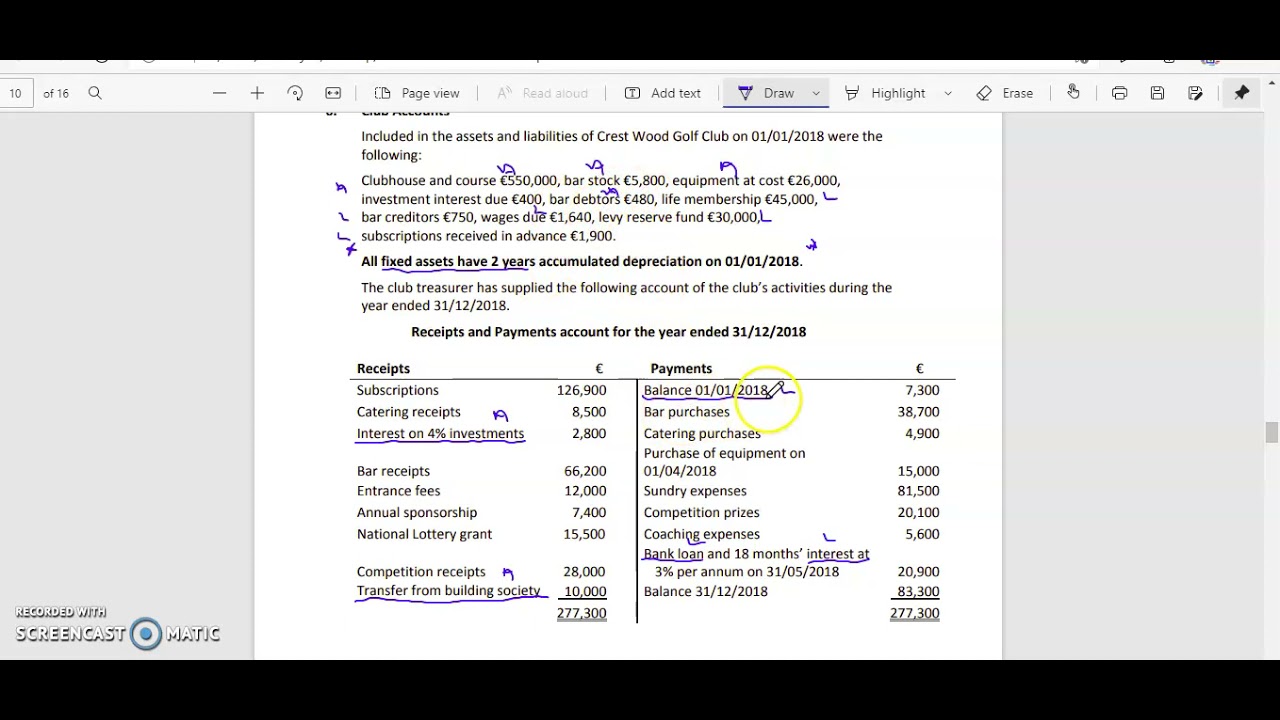 Club Account - 2019 - Crest Wood - Part A - Accumulated Fund