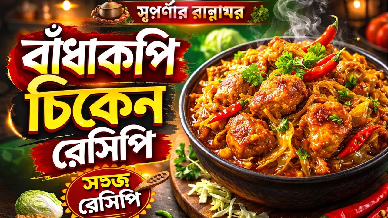 বাঁধাকপি আর চিকেনের এই রেসিপি একবার খেলে ভুলতে পারবেন না || Cabbage Chicken Recipe #বাঁধাকপি_চিকেন