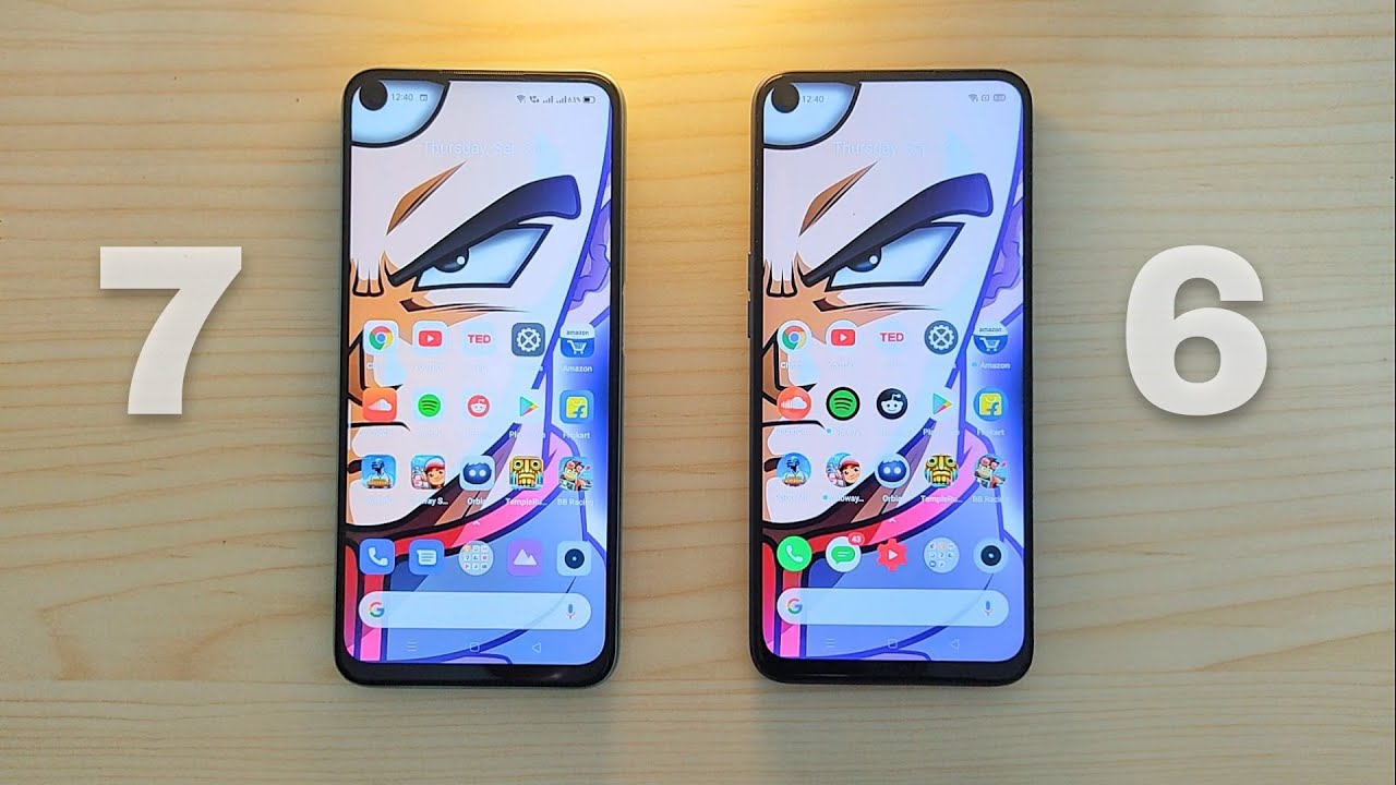 Realme 7 vs Realme 6: Speed Test | Display | Speaker | Comparison in Hindi