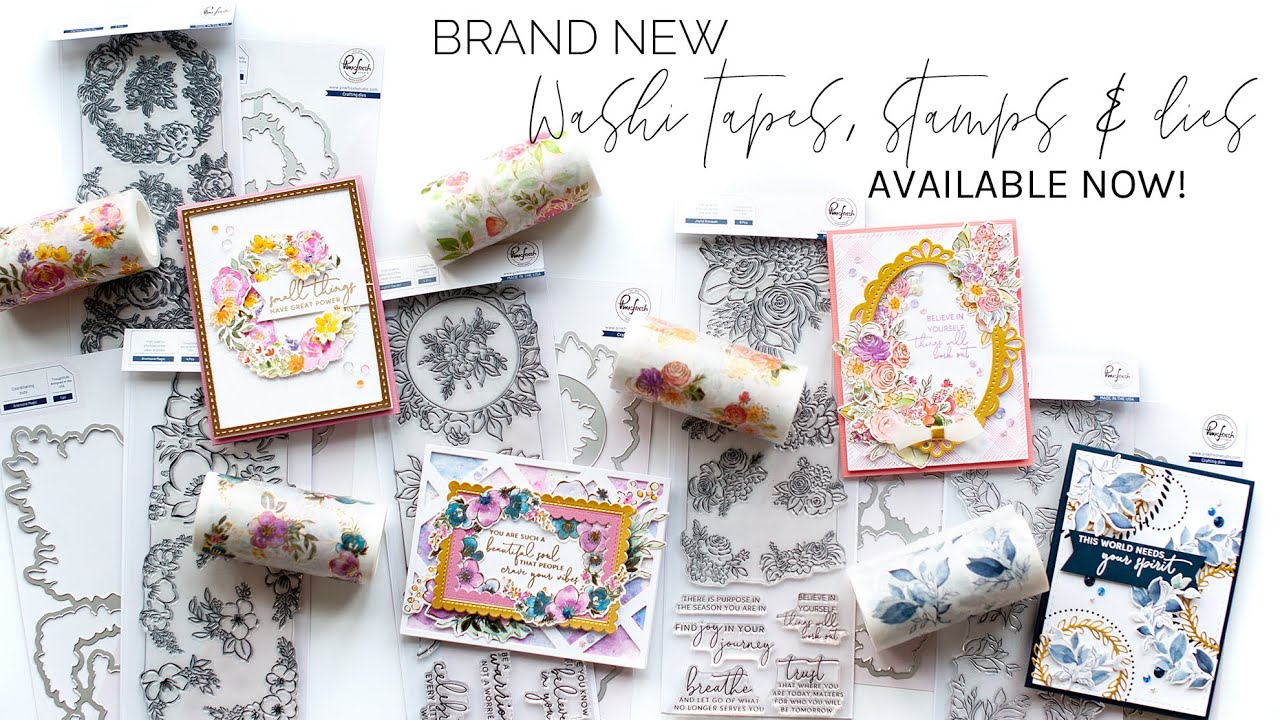 March 2021 Washi Tape, Stamp, & Die Release Product Intro
