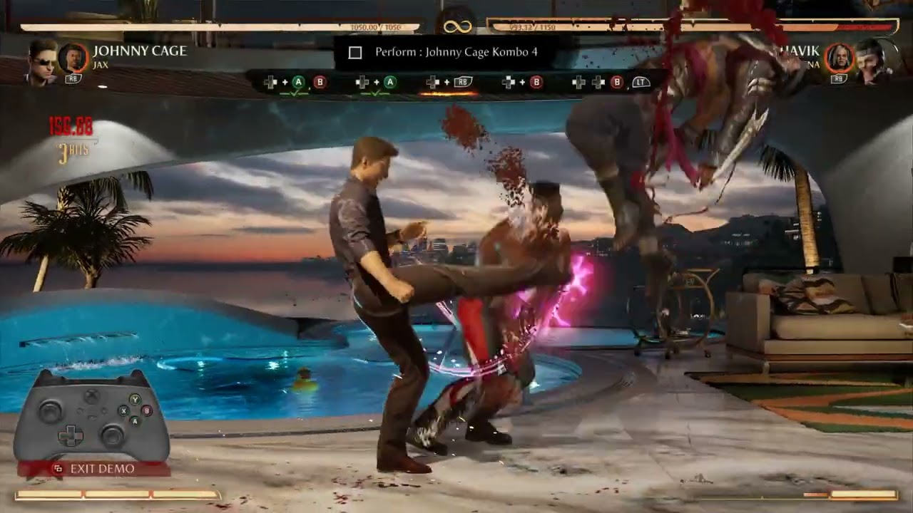 Johnny Cage tutorial bug