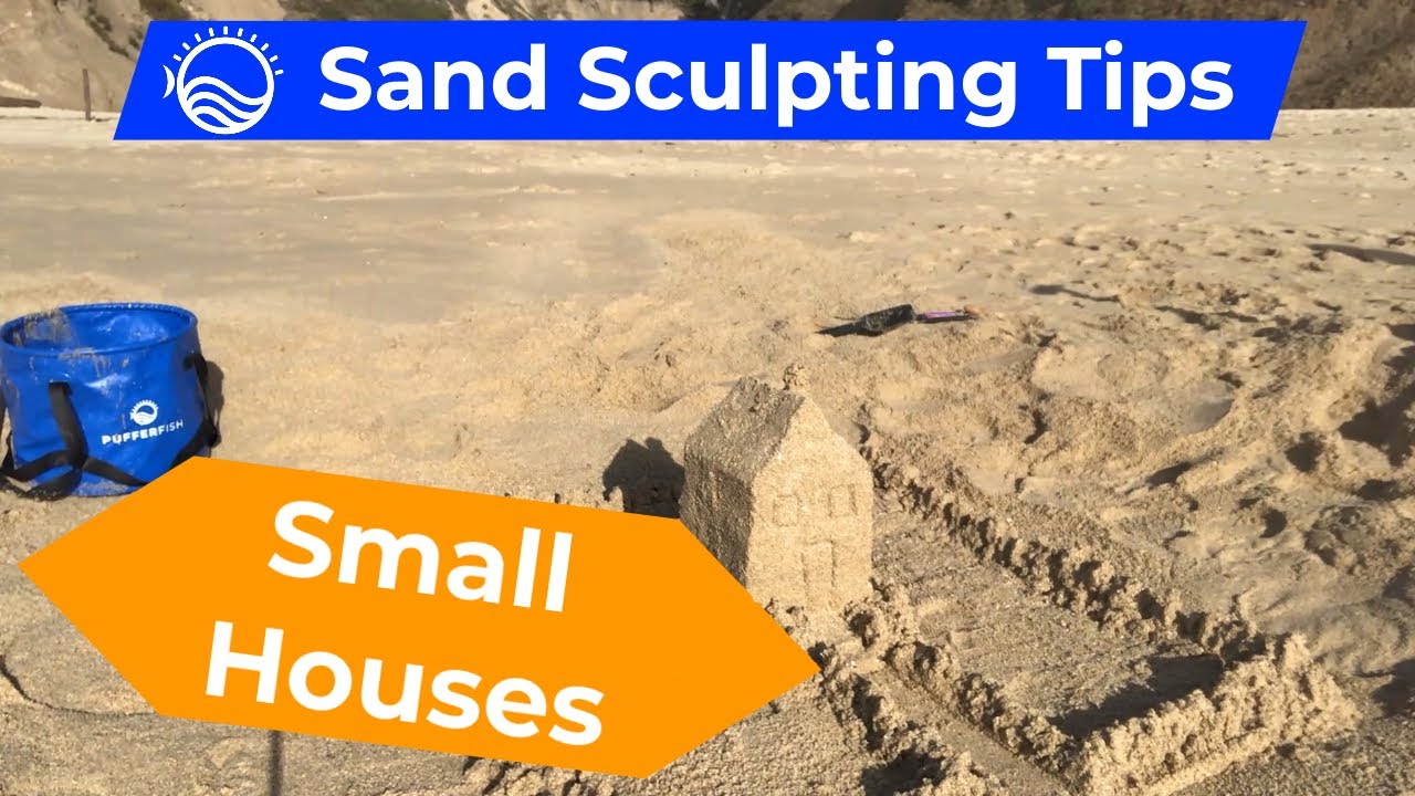 Making Small Houses with Landscape in Sand!