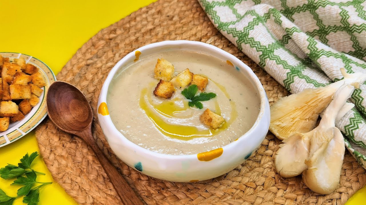 Supa crema de ciuperci, rapida, sanatoasa si delicioasa!