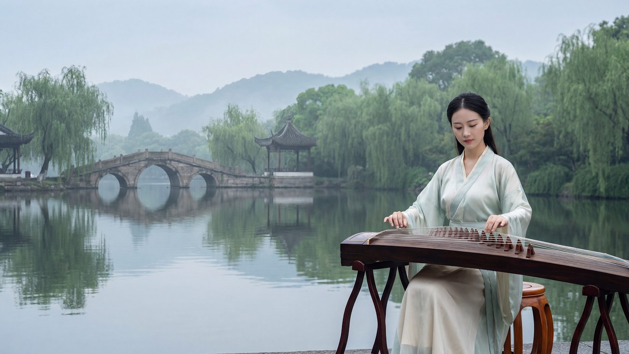 Soft Guzheng & Chinese Flute Music for Calm, Focus, and Gentle Companionship