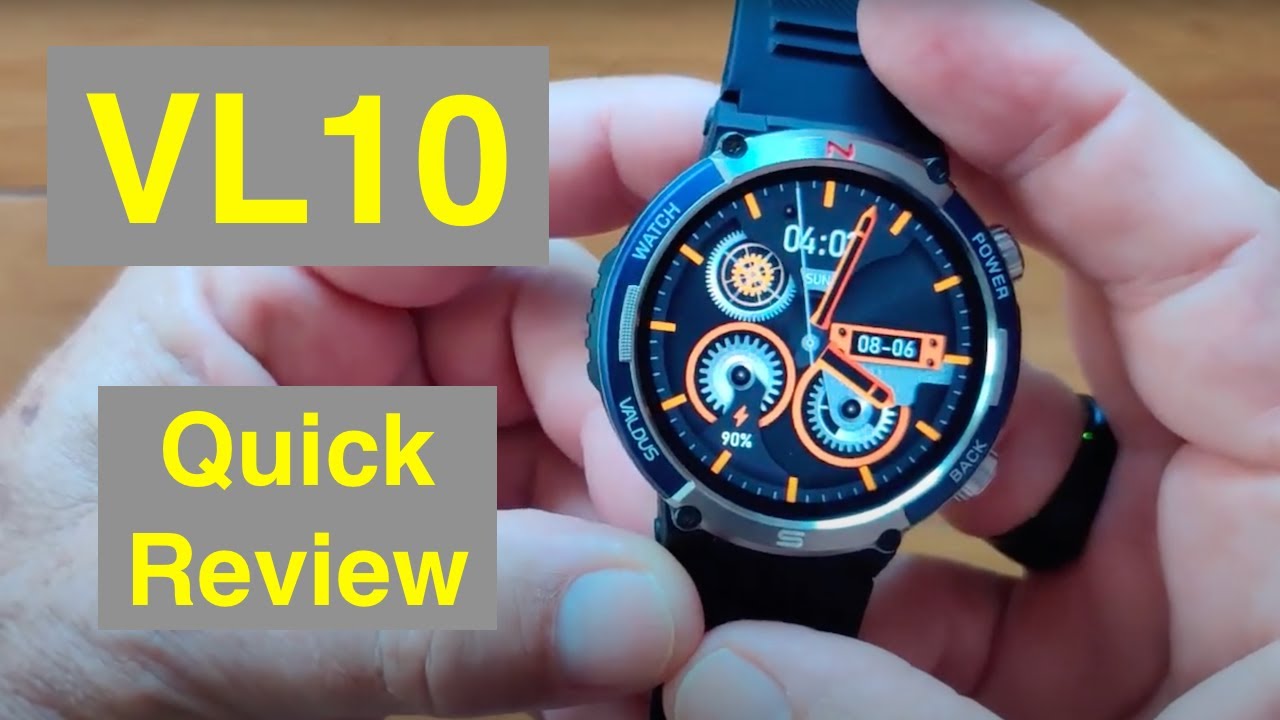 VALDUS VL10 BT Calling IP68 Compass 1.52” Screen Ruggedized Smartwatch: Quick Overview
