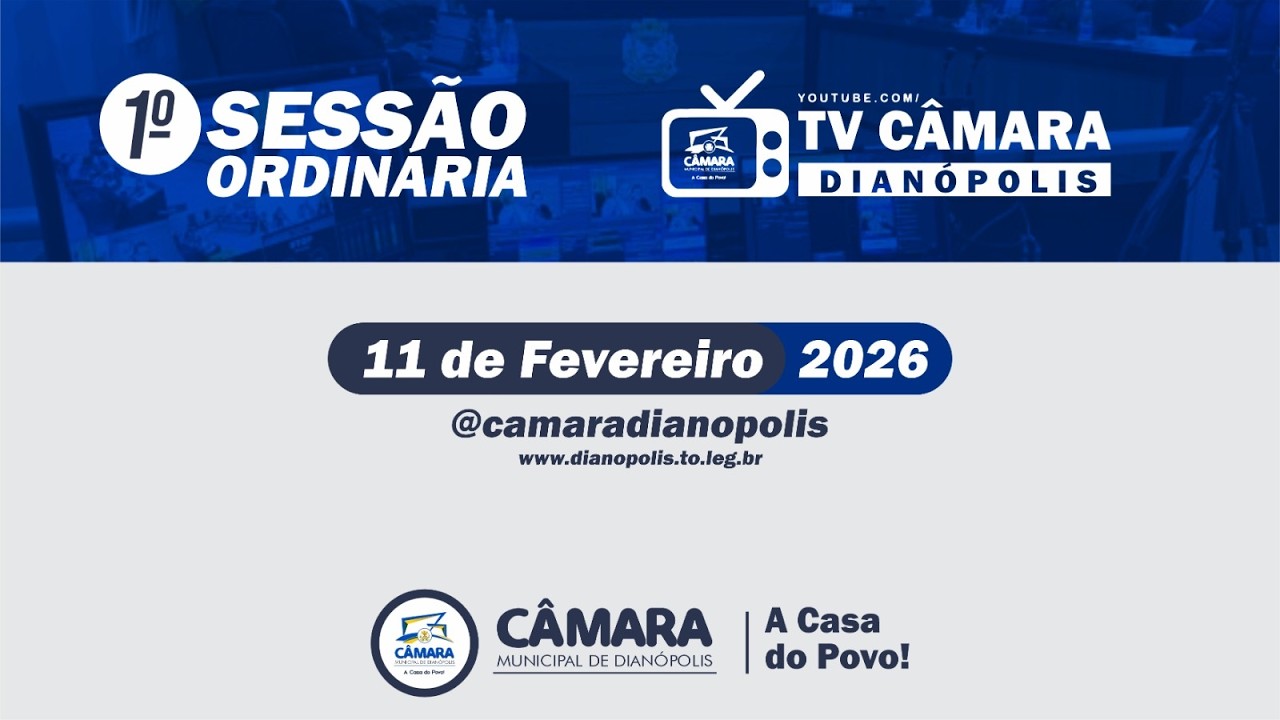 🏛️✨PRIMEIRA SESSÃO ORDINÁRIA FEVEREIRO DE 2026