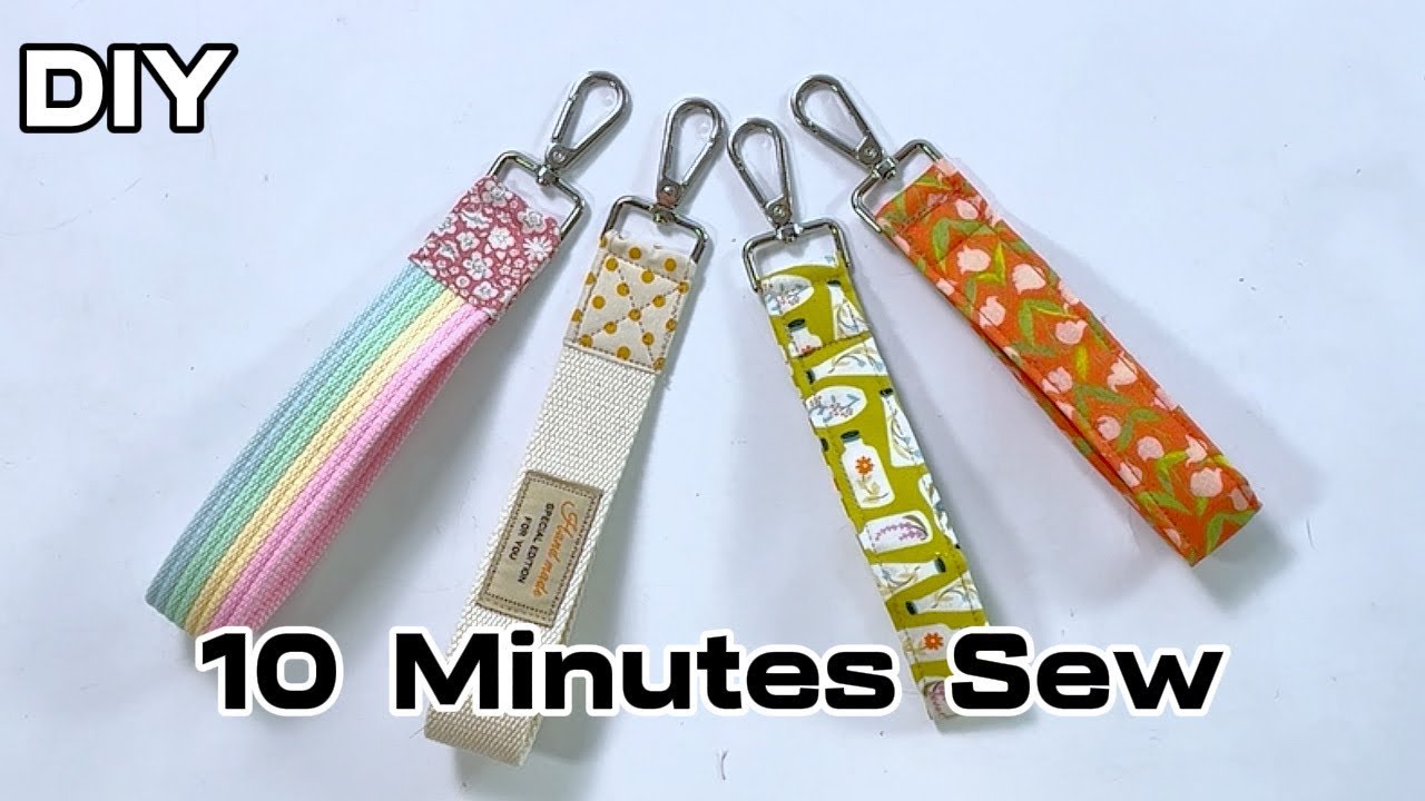 2 Ways to Sew Fabric & Webbing Wristlets | Easy Scrap Friendly DIY