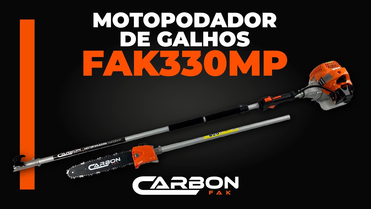 Montagem Motopodador de Galhos FAK330MP - Carbon Fak