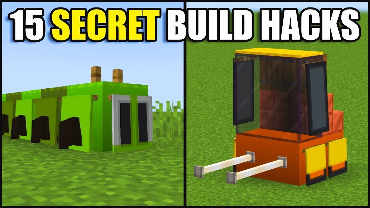 Minecraft: 15+ Secret Build Hacks & Ideas!