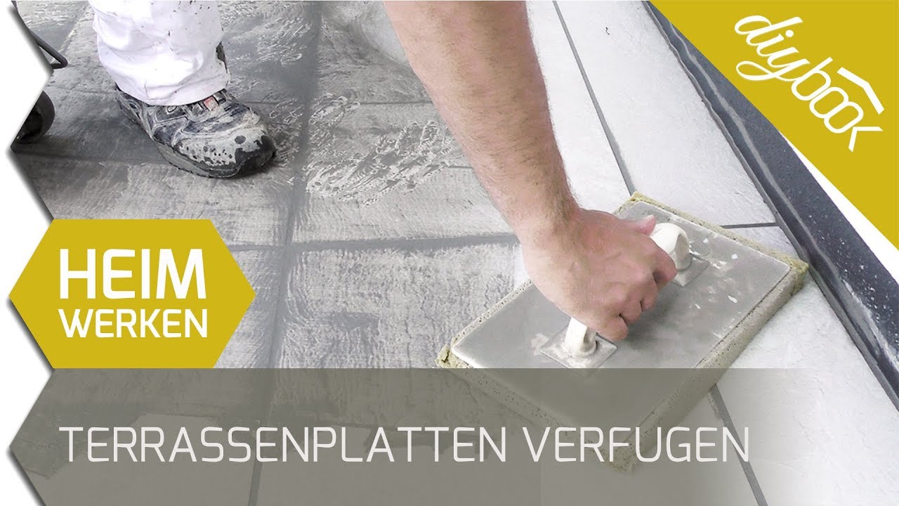 Terrassenplatten verfugen