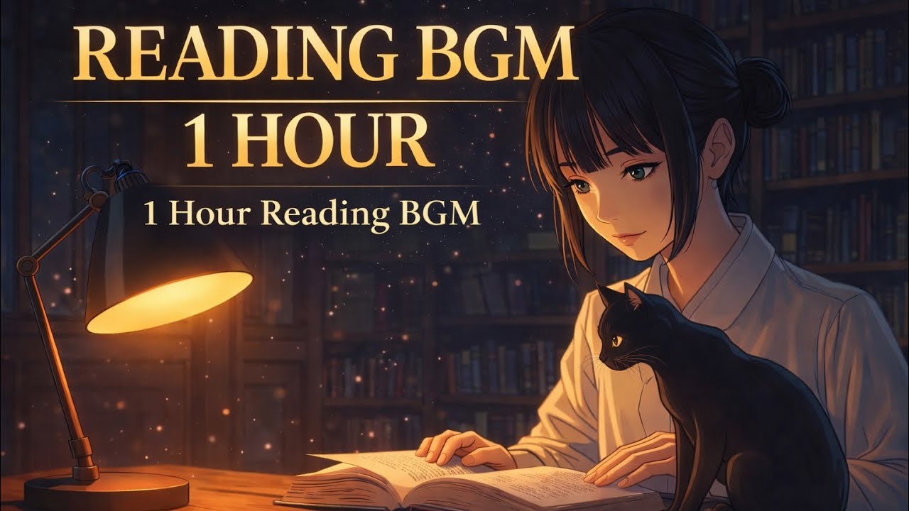 1 Hour Quiet Night Library in Japan 🌙 | Study / Relax / Sleep BGM
