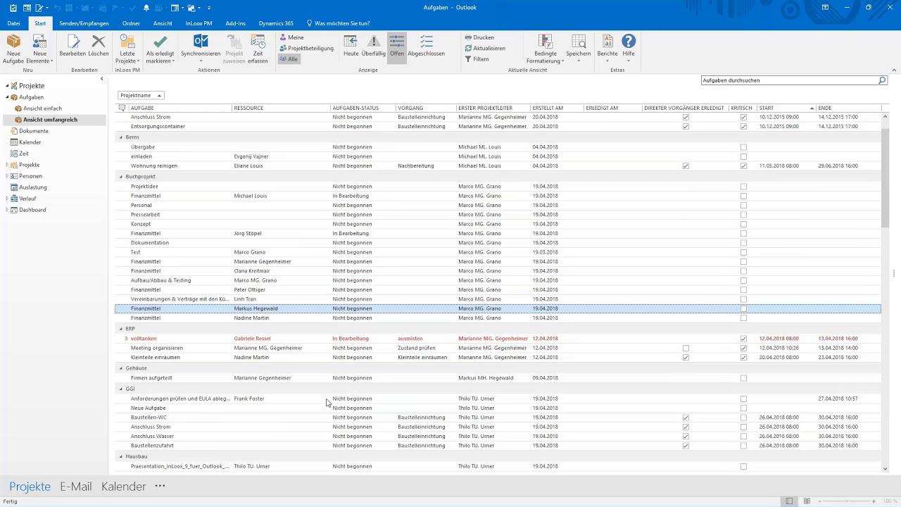 Video-Tutorial: Die globale Aufgabenliste in InLoox 10 f&uuml;r Outlook