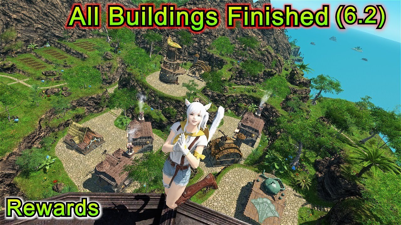 FFXIV: Island Sanctuary - All Buildings Finished - Glamour Reward!