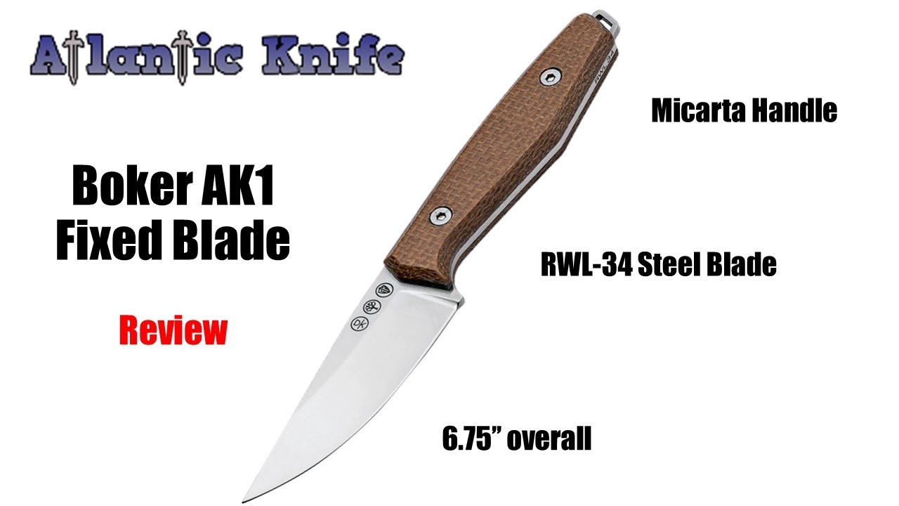 Boker AK1 Fixed Blade Knife Review | Atlantic Knife Reviews 2021